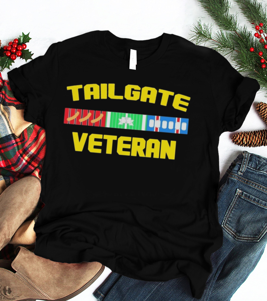 Tailgate Veteran Grilling Football Fanatic T-Shirt