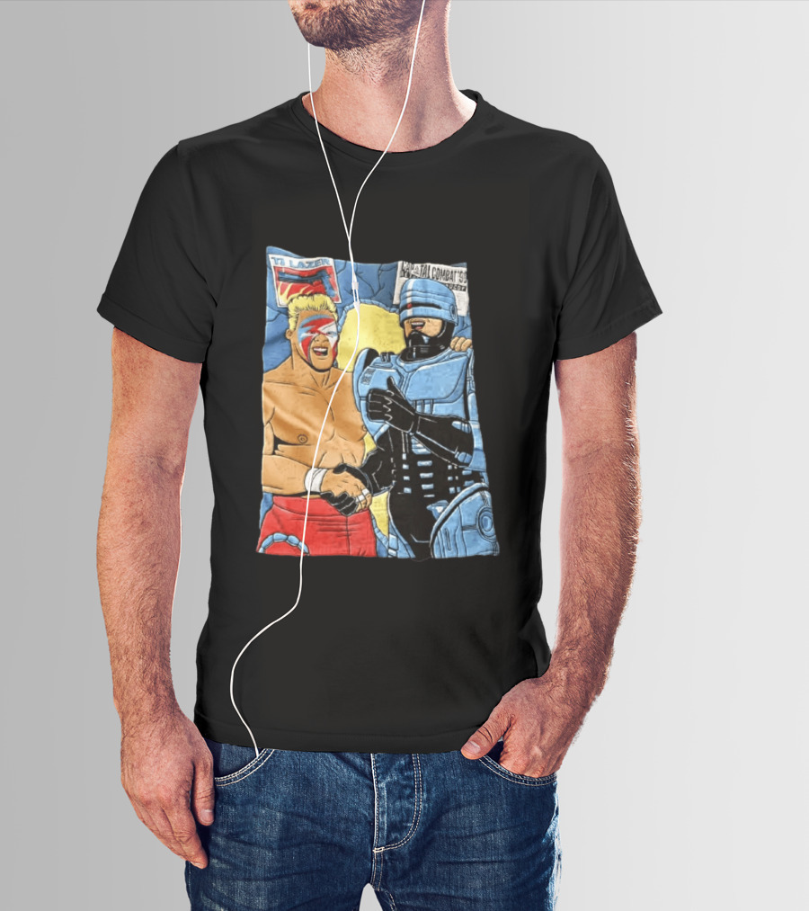 Ultimate Warrior TJ Lazer Robocop Capital Combat 90 T-Shirt