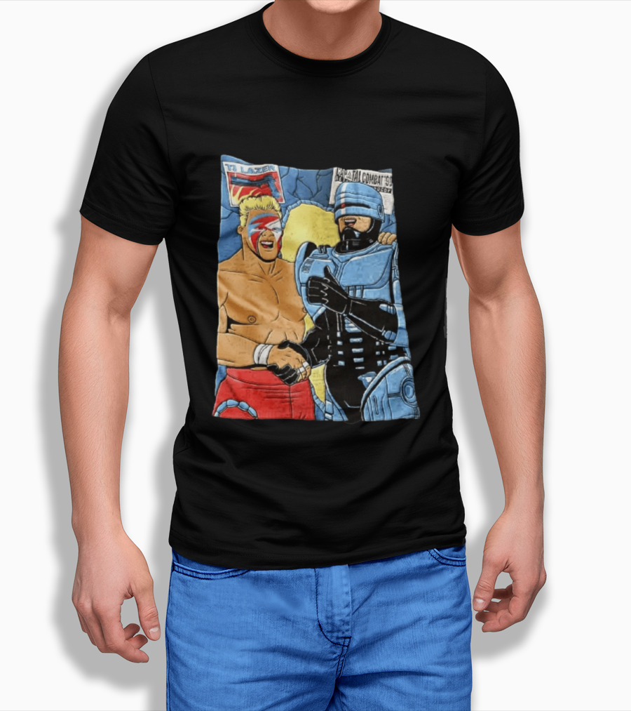 Ultimate Warrior TJ Lazer Robocop Capital Combat 90 T-Shirt