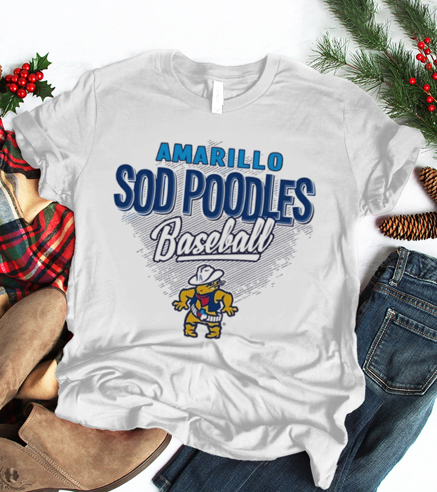 Amarillo Sod Poodles Baseball Team Logo MiLB T-Shirt
