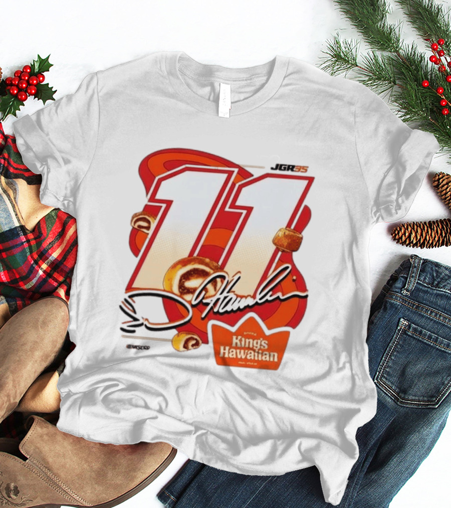 Denny Hamlin 11 JGR Nascar King's Hawaiian Cinnamon Bites T-Shirt