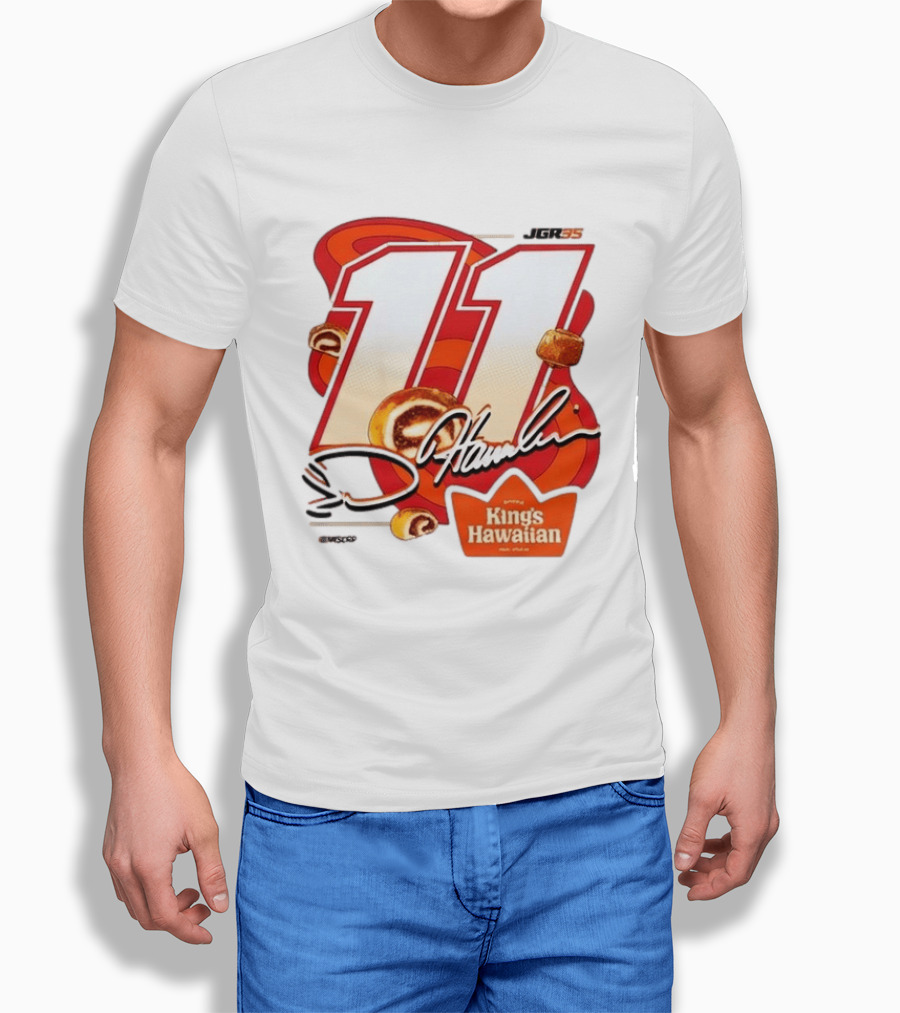 Denny Hamlin 11 JGR Nascar King's Hawaiian Cinnamon Bites T-Shirt