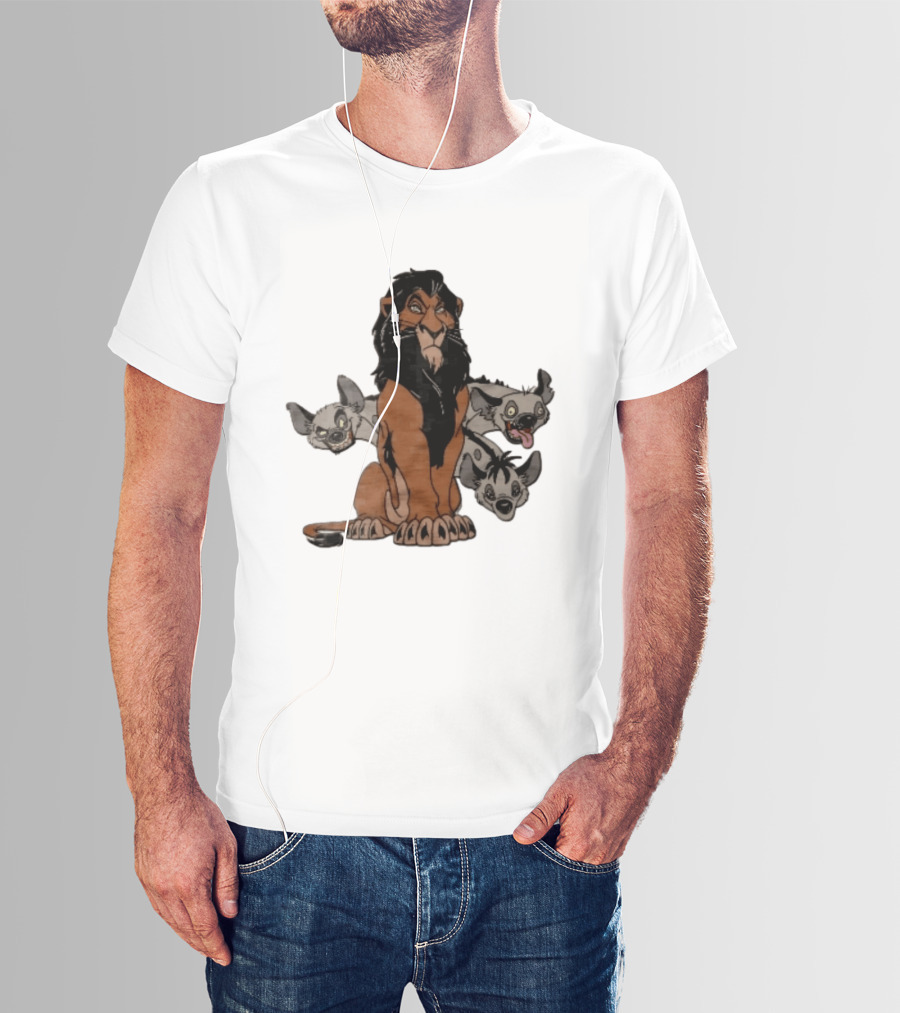 Disney The Lion King Scar And Hyenas Cartoon Characters T-Shirt