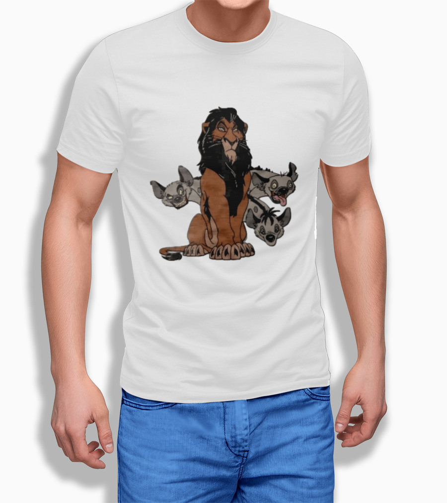 Disney The Lion King Scar And Hyenas Cartoon Characters T-Shirt