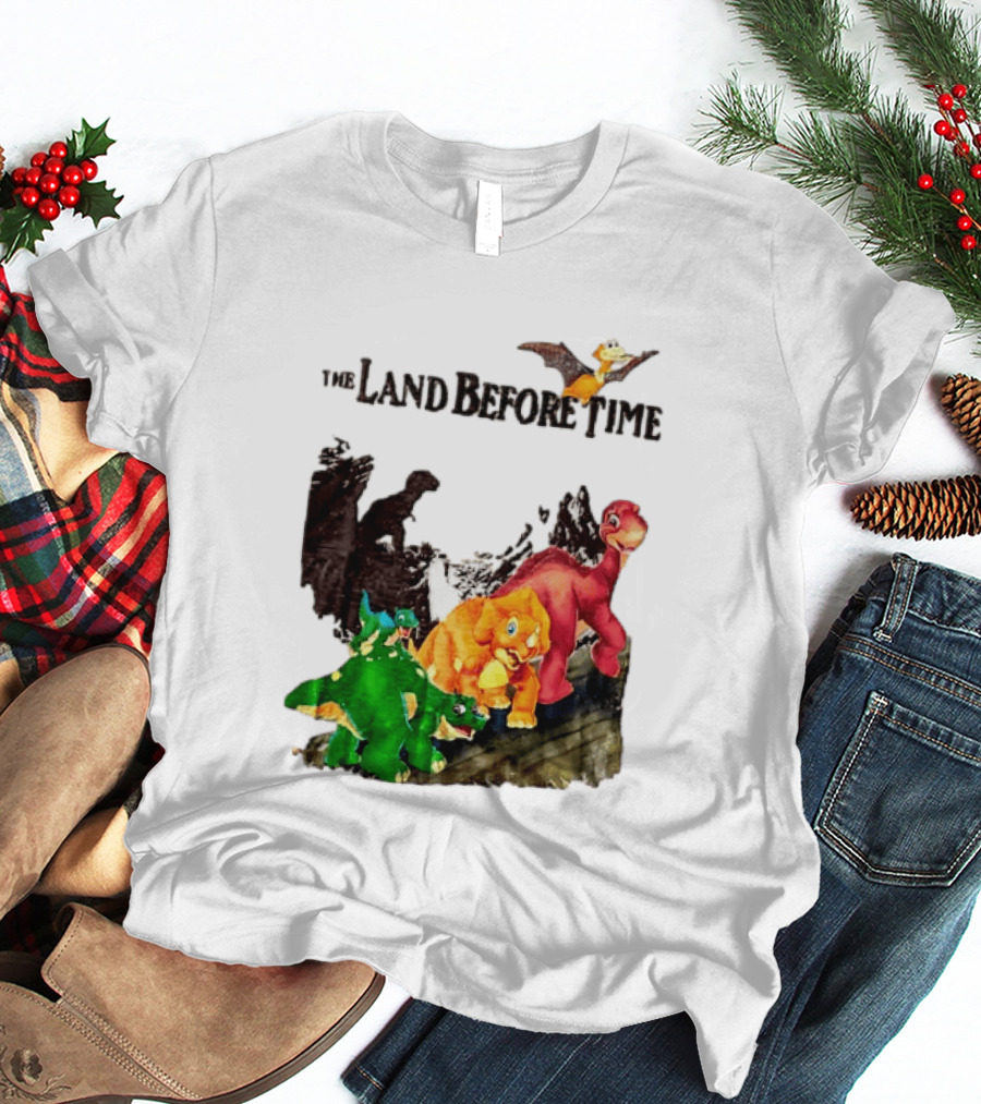 The Land Before Time Littlefoot Petrie Cera Spike Dinosaur Movie Youth T-Shirt