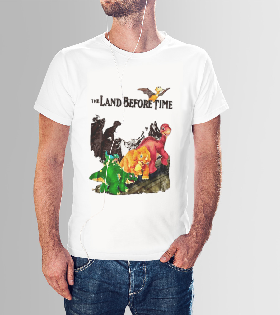 The Land Before Time Littlefoot Petrie Cera Spike Dinosaur Movie Youth T-Shirt
