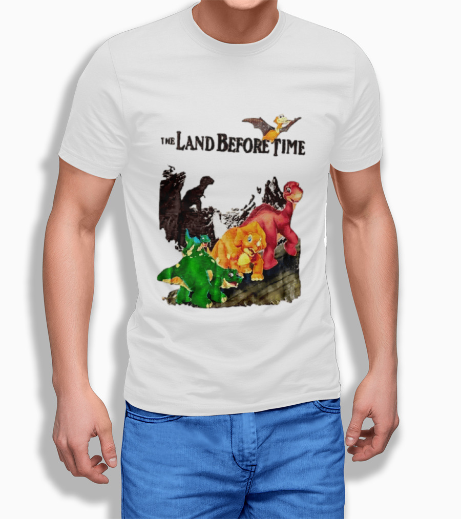 The Land Before Time Littlefoot Petrie Cera Spike Dinosaur Movie Youth T-Shirt