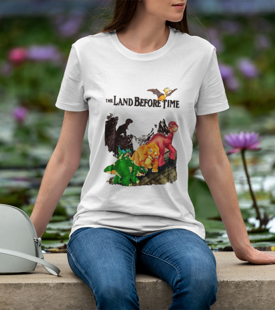 The Land Before Time Littlefoot Petrie Cera Spike Dinosaur Movie Youth T-Shirt