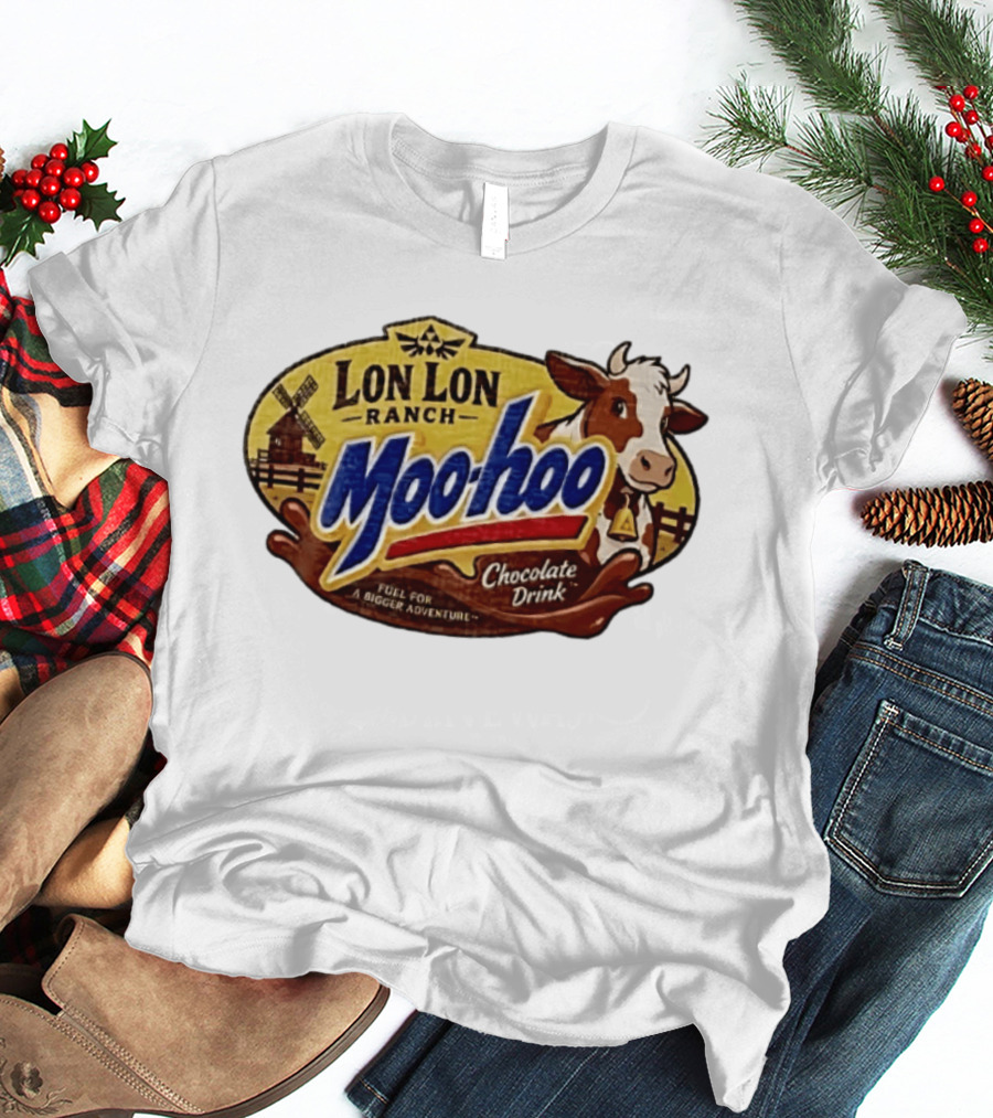 Lon Lon Ranch Moo Hoo Chocolate Drink Fuel For A Bigger Adventure Legend Of Zelda T-Shirt