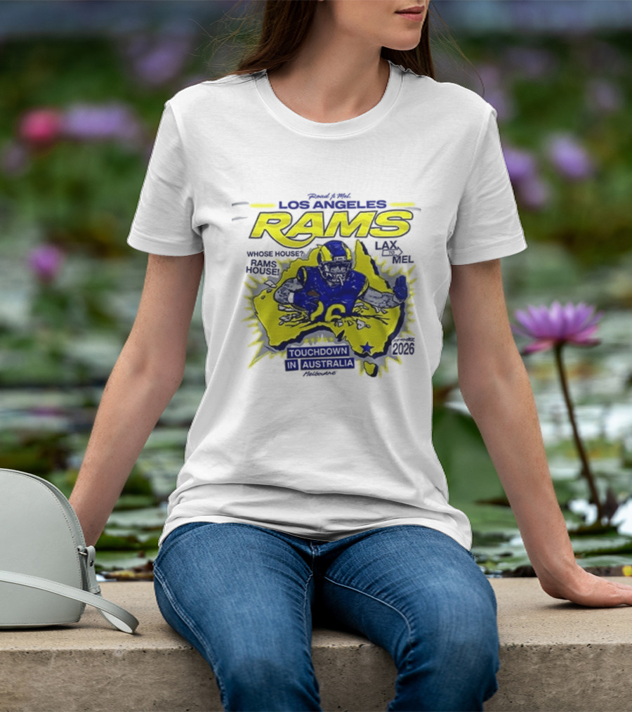 Los Angeles Rams Touchdown Fans Support Down Under Australia T-Shirt