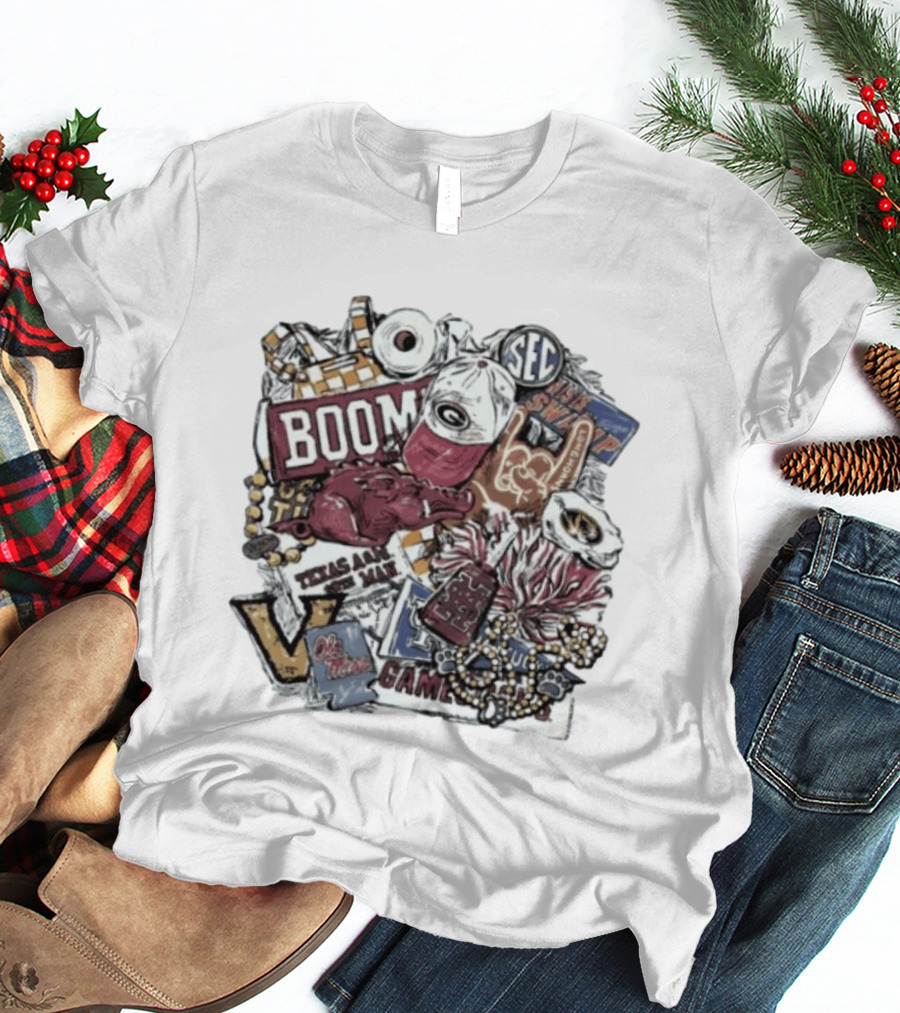 Mississippi State SEC Gameday It Just Means More Boom Tennessee Texas A&M Gators LSU Auburn T-Shirt