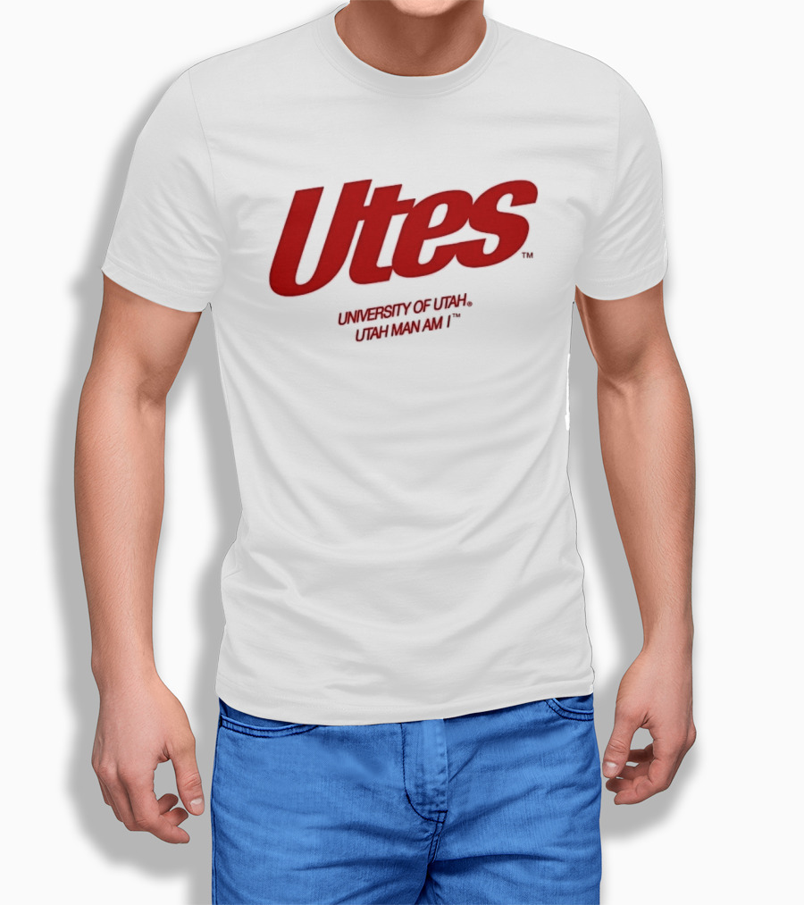 Utes University Of Utah Utah Man Am I NCAA T-Shirt