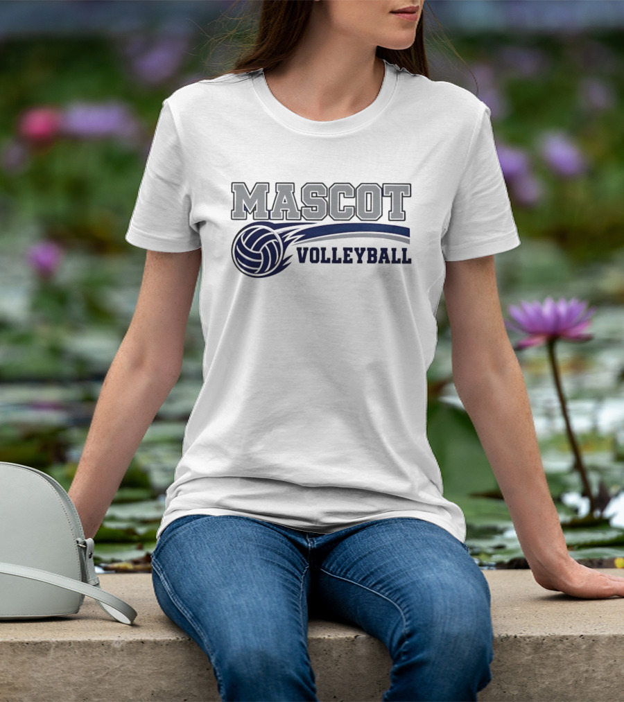 Mascot Volleyball Team Sports T-Shirt