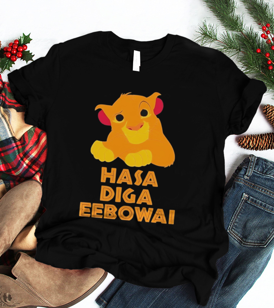 Simba Hasa Diga Eebowai Lion King Book Of Mormon T-Shirt