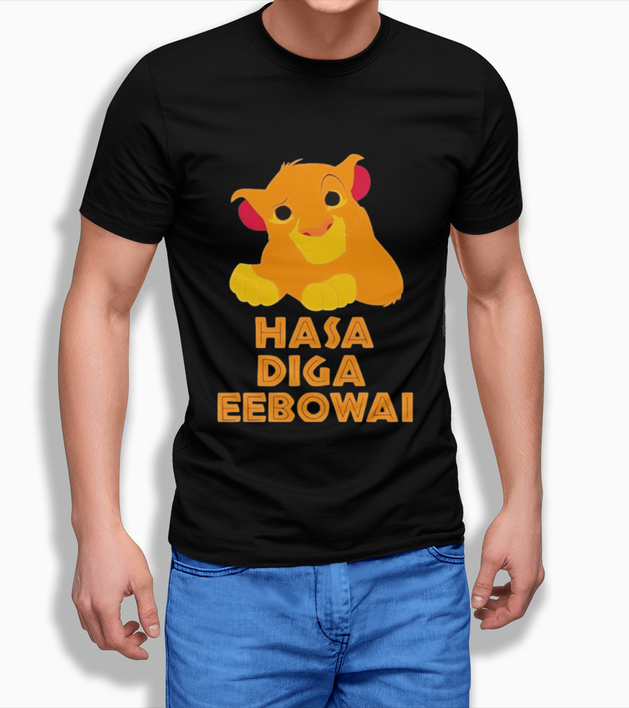 Simba Hasa Diga Eebowai Lion King Book Of Mormon T-Shirt