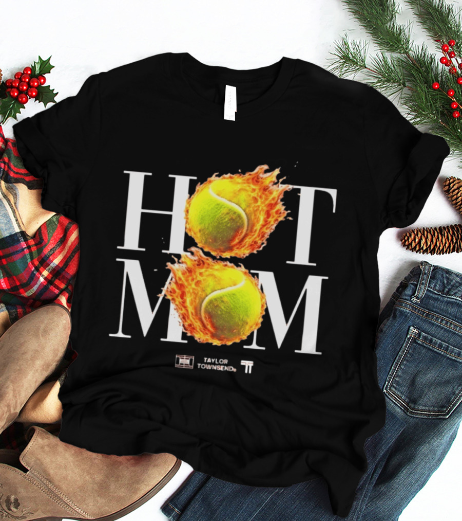 Taylor Townsend Hot Mom Tennis WTA Fiery Tennis Balls T-Shirt