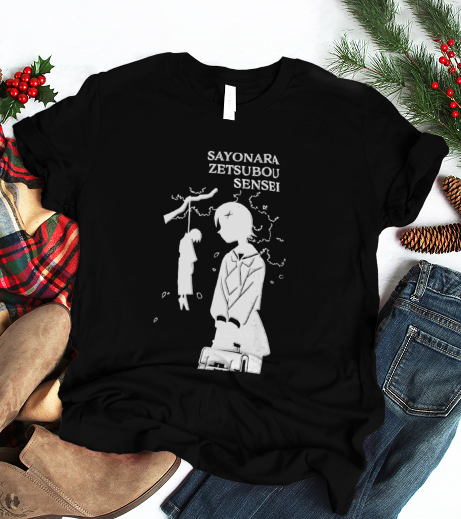 Sayonara Zetsubou Sensei Kafuka Fuura Nozomu Itoshiki T-Shirt