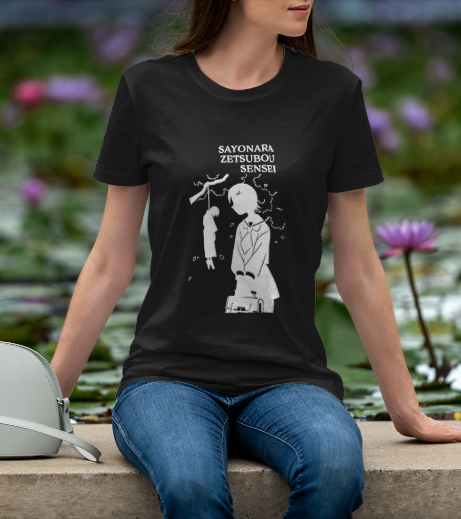 Sayonara Zetsubou Sensei Kafuka Fuura Nozomu Itoshiki T-Shirt
