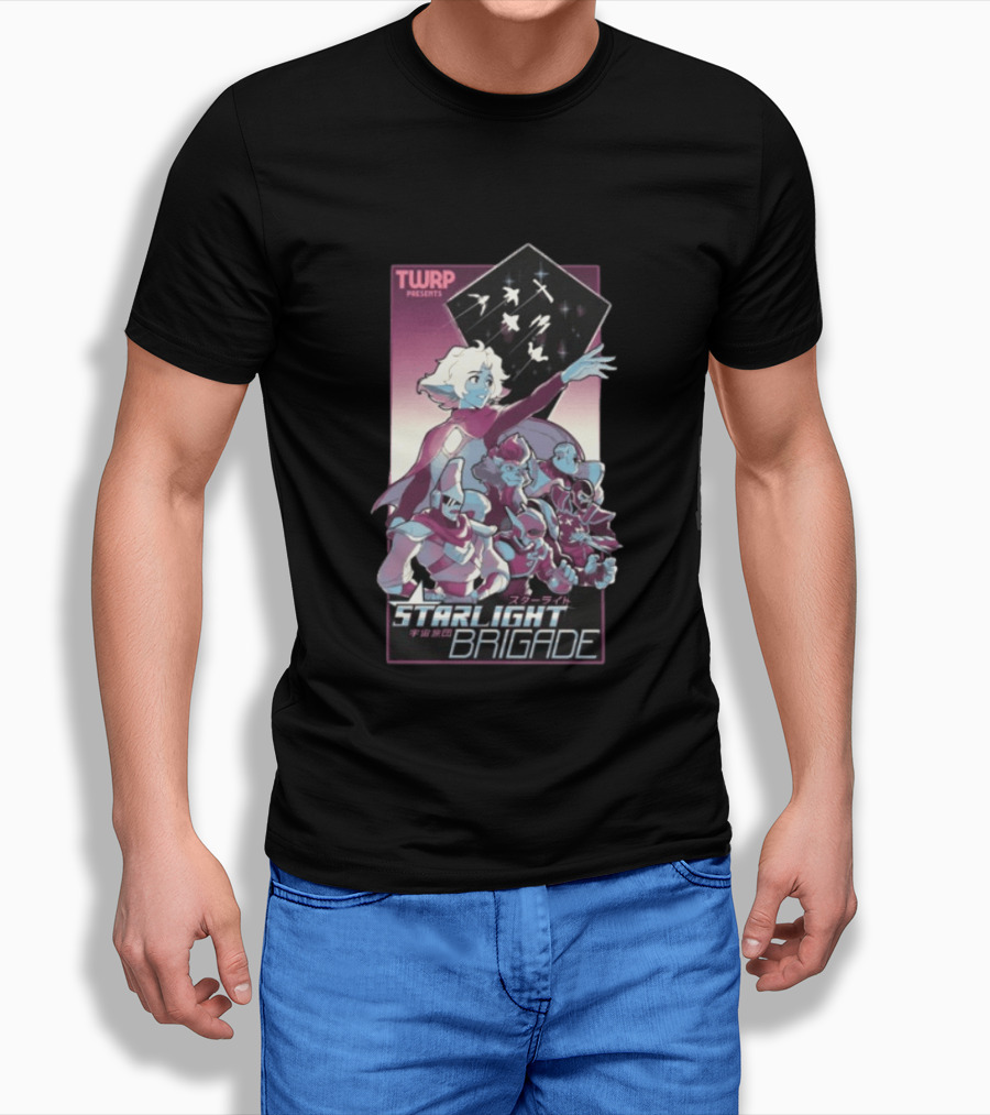 TWRP Presents Starlight Brigade Anime Style Longsleeve T-Shirt