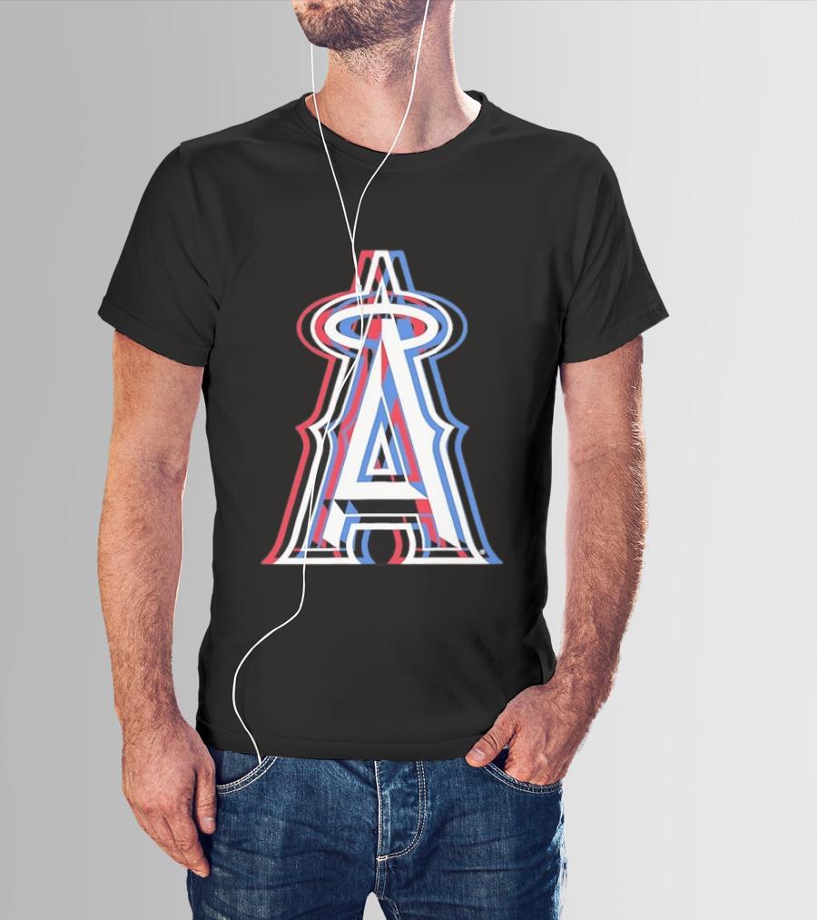 Los Angeles Angels Tri Color MLB Baseball T-Shirt