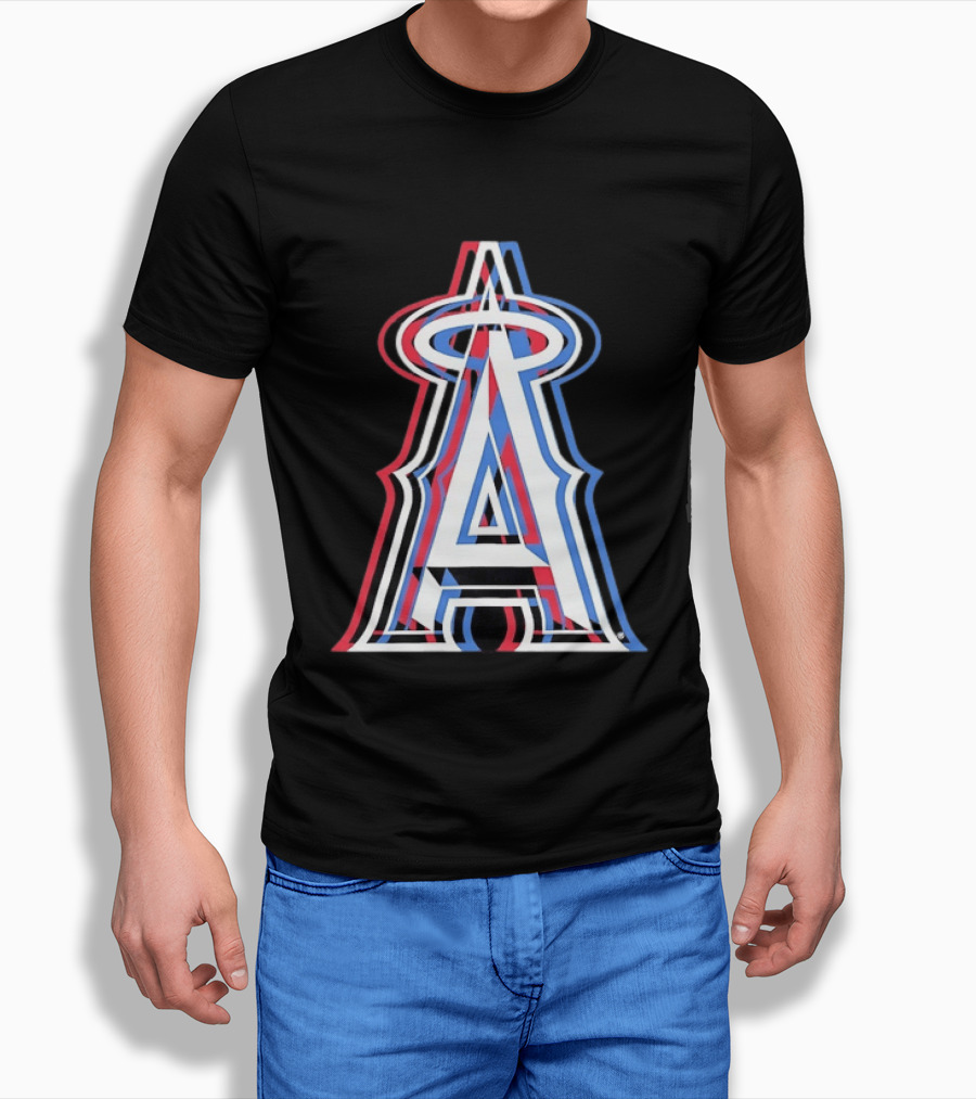 Los Angeles Angels Tri Color MLB Baseball T-Shirt