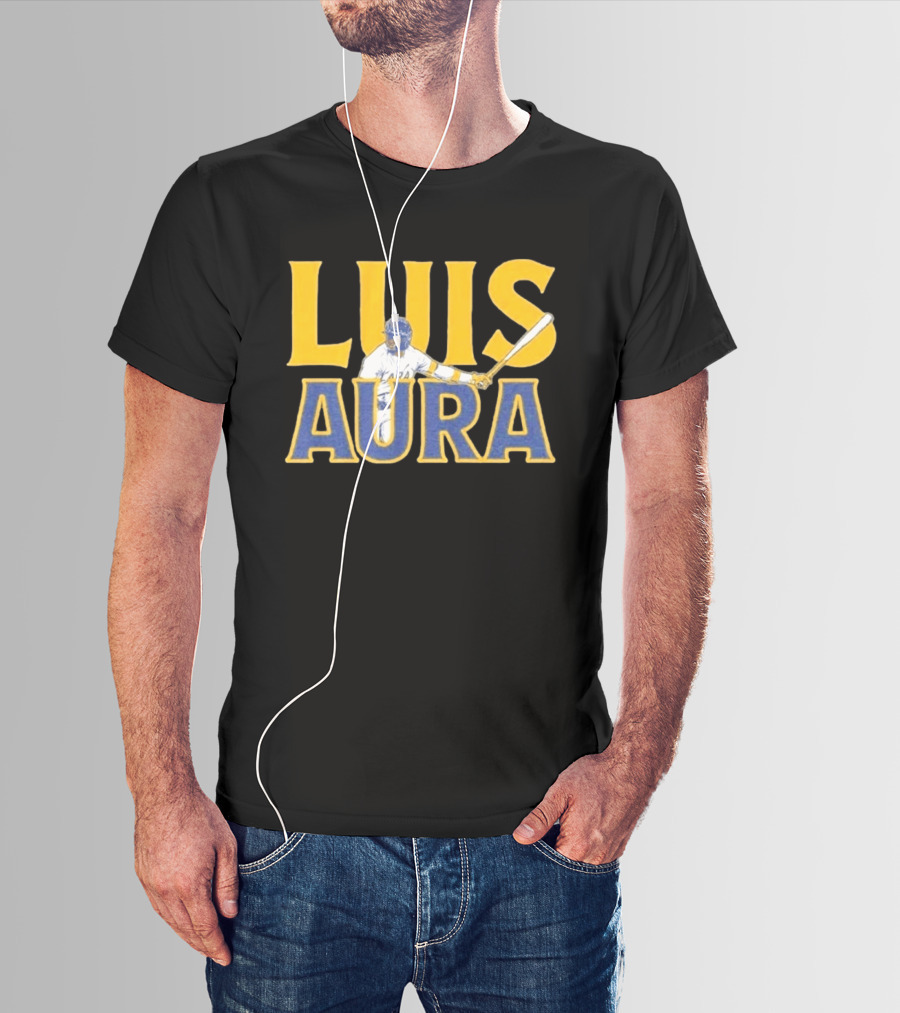 Luis Aura Luis Lara Milwaukee Brewers Player Sporting Bat T-Shirt