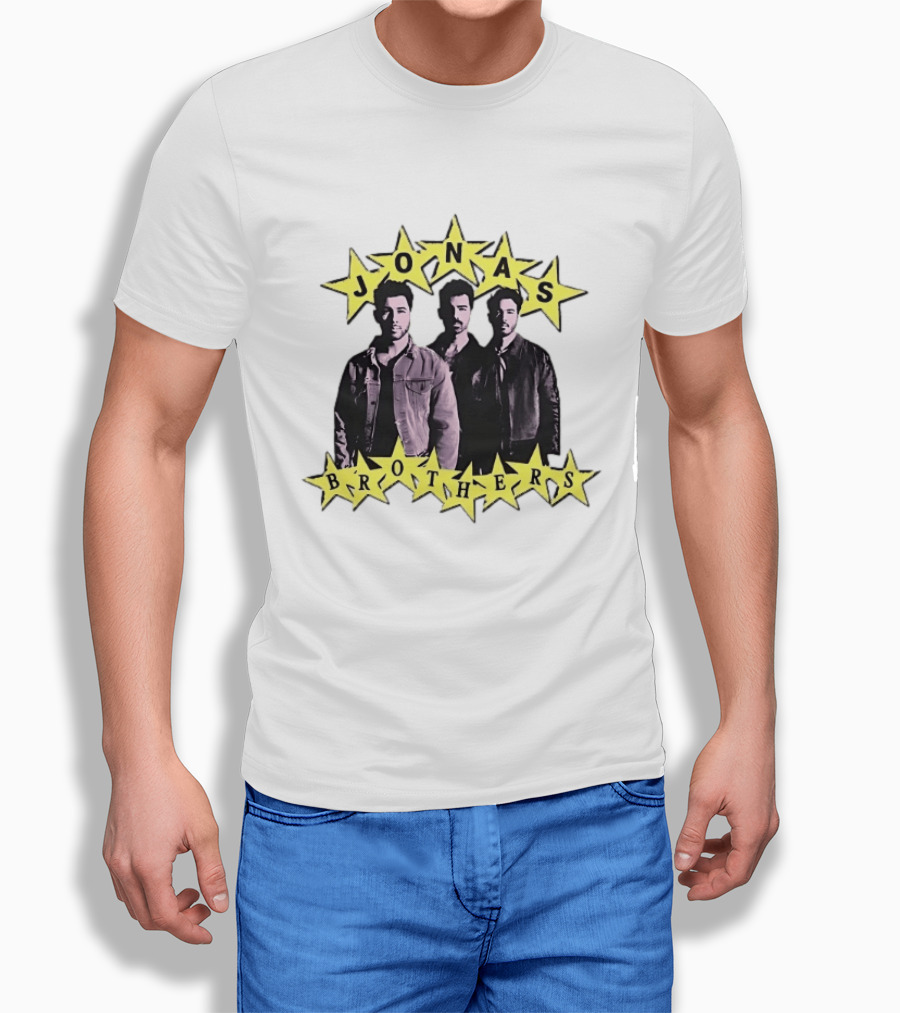 Jonas Brothers Star Pop Band Iconic Music Trio T-Shirt