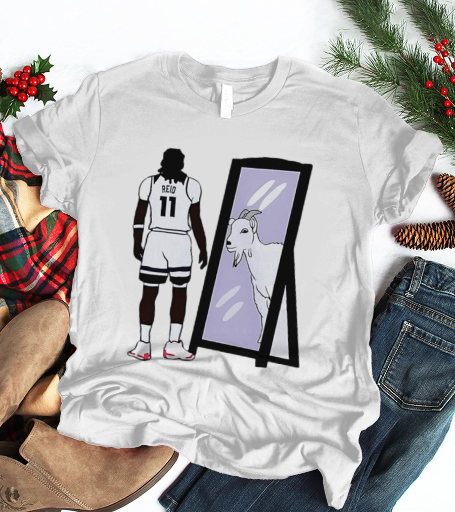 Naz Reid 11 Minnesota Timberwolves Looking Into Mirror Goat T-Shirt