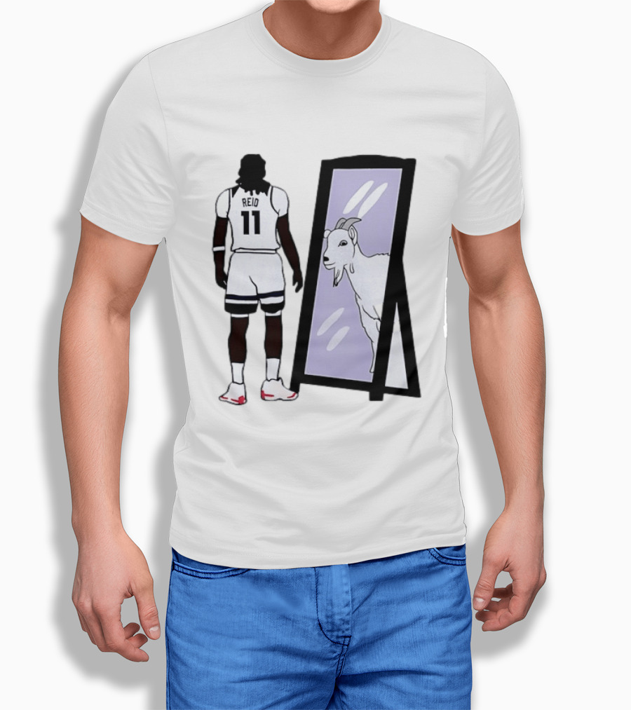 Naz Reid 11 Minnesota Timberwolves Looking Into Mirror Goat T-Shirt