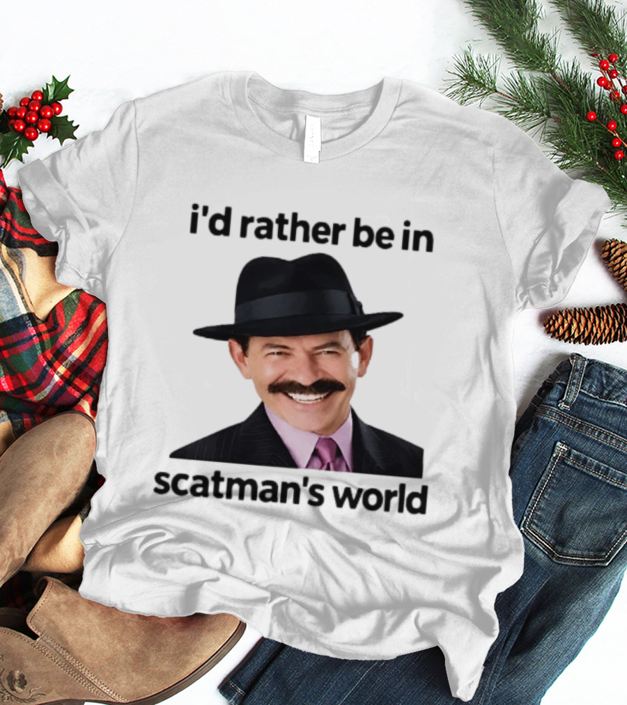 I'd Rather Be In Scatman's World Scatman John T-Shirt