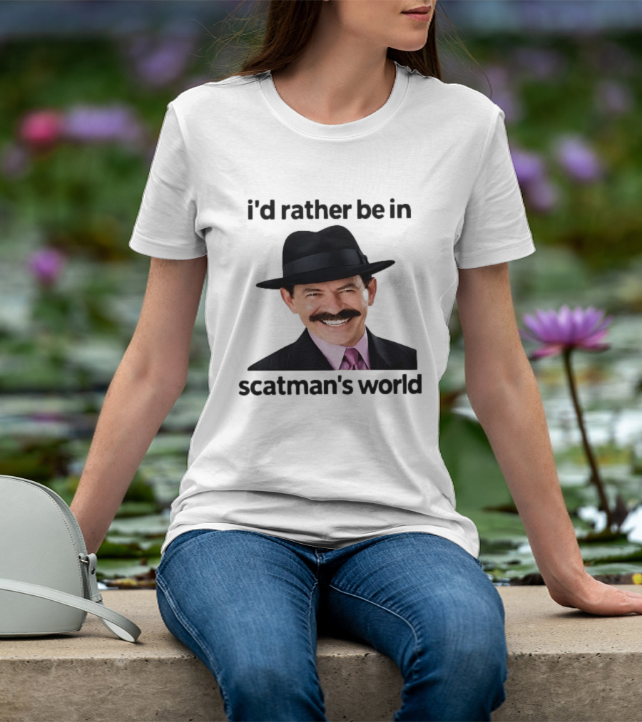 I'd Rather Be In Scatman's World Scatman John T-Shirt