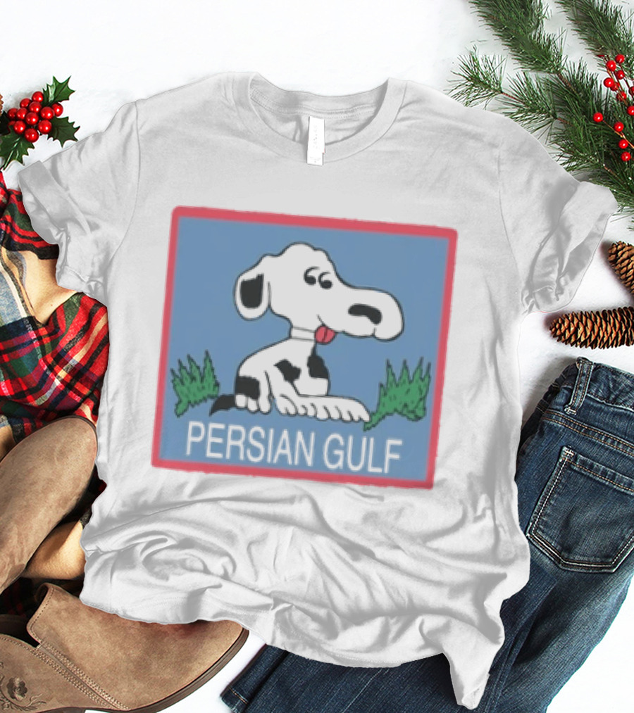 Snoopy Persian Gulf Camouflage Peanuts Cartoon T-Shirt