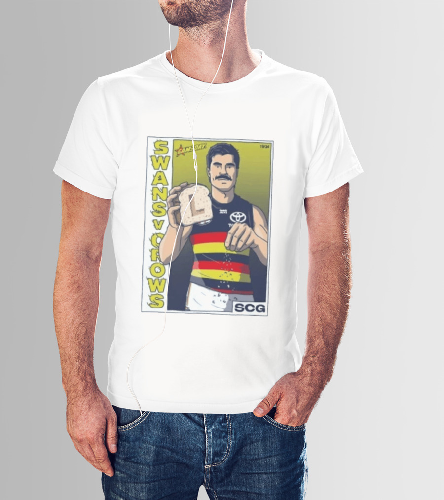 Swans Vs Crows Gameday SCG Salt Bae L Toast AFL Cartoon T-Shirt