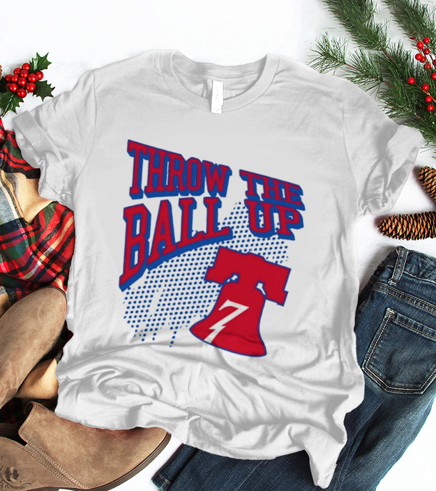 NBA Philadelphia 76ers Throw The Ball Up Liberty Bell T-Shirt