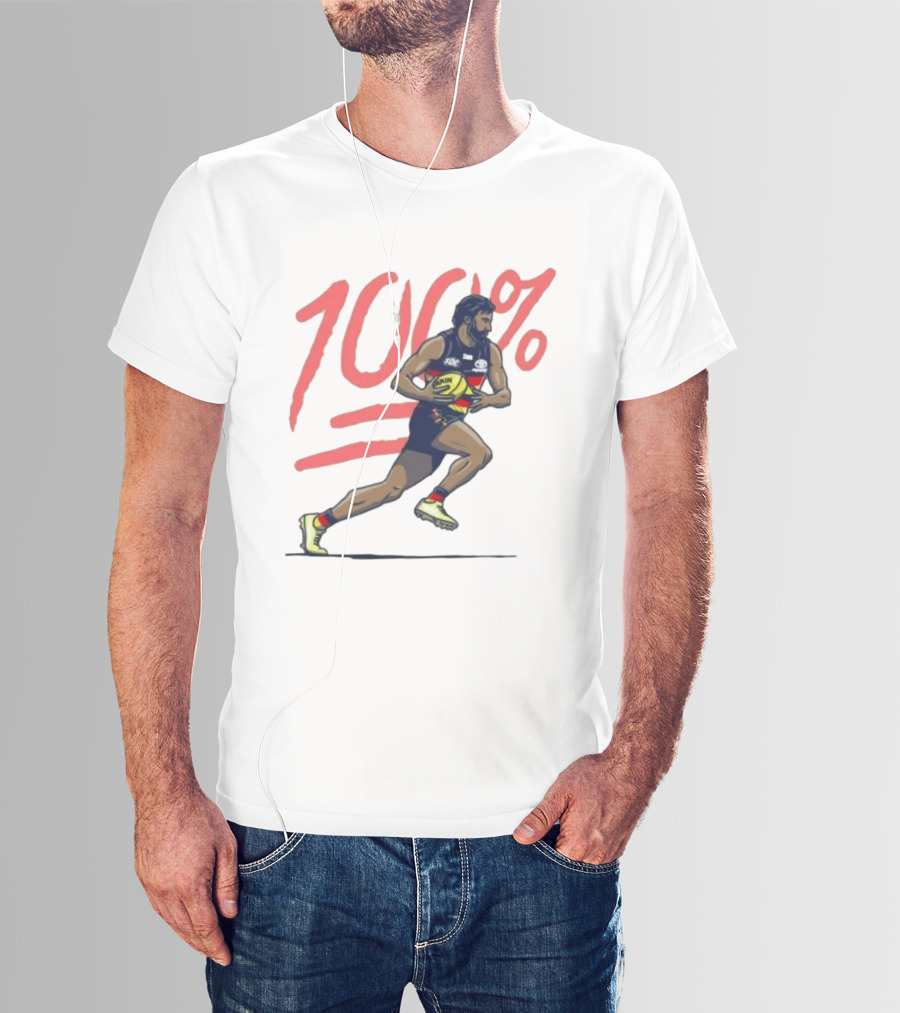 Wayne Milera 100% Adelaide Crows AFL Australian Football League Player T-Shirt