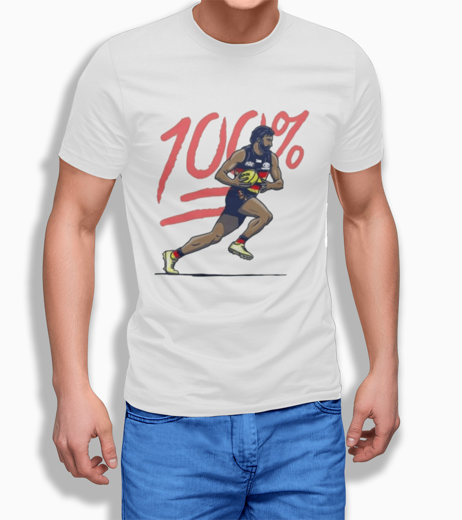 Wayne Milera 100% Adelaide Crows AFL Australian Football League Player T-Shirt