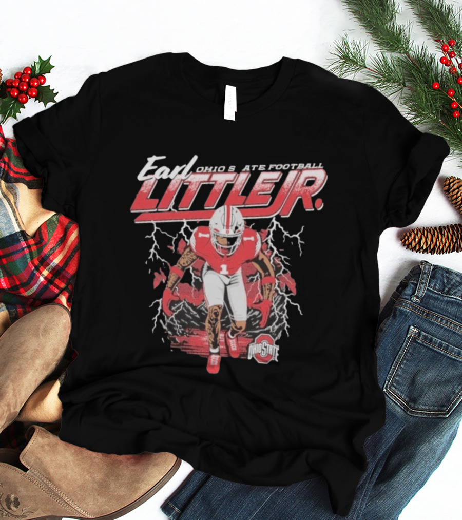 Earl Little Jr Ohio State Football Buckeyes Graffiti T-Shirt