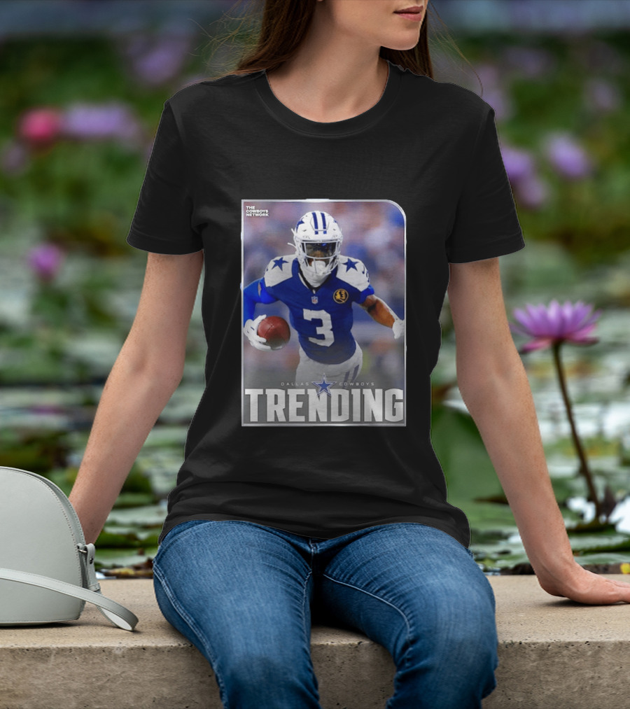 Dallas Cowboys Network Trending Number 3 Player Football T-Shirt