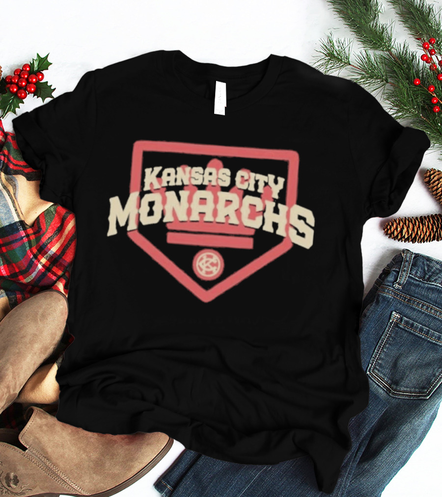 Kansas City Monarchs Home Plate Vintage Baseball T-Shirt