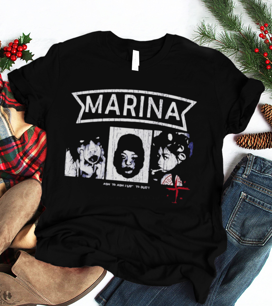 Marina Ash To Ash Dust To Dust Stone Island Distressed T-Shirt
