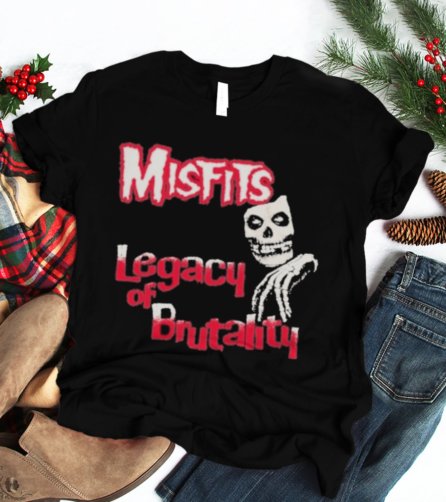 Misfits Legacy Of Brutality Skull Punk Rock T-Shirt