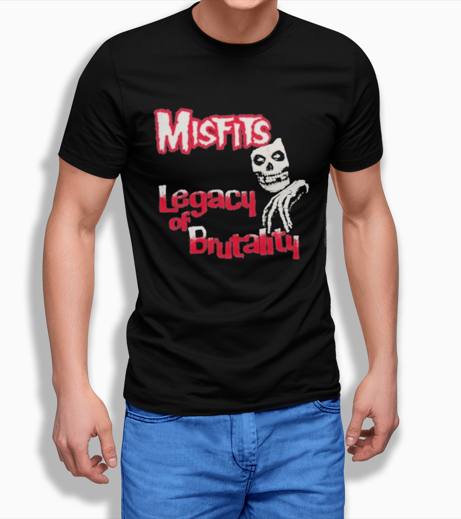 Misfits Legacy Of Brutality Skull Punk Rock T-Shirt