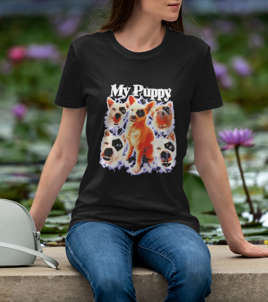 My Puppy Australian Cattle Dog Blue Heeler Faces T-Shirt