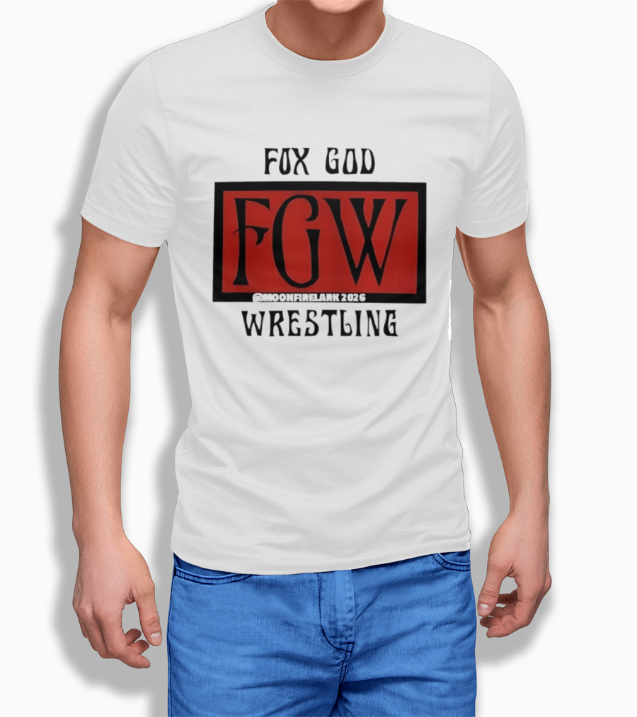 Fox God FGW Wrestling Moonfirelark 2025 Red T-Shirt