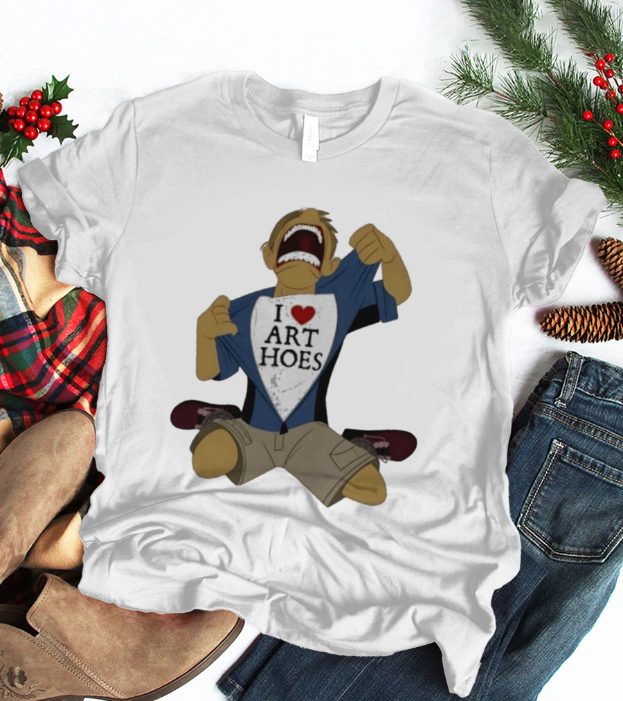 I Love Art Hoes Vintage Cartoon Style Trend T-Shirt