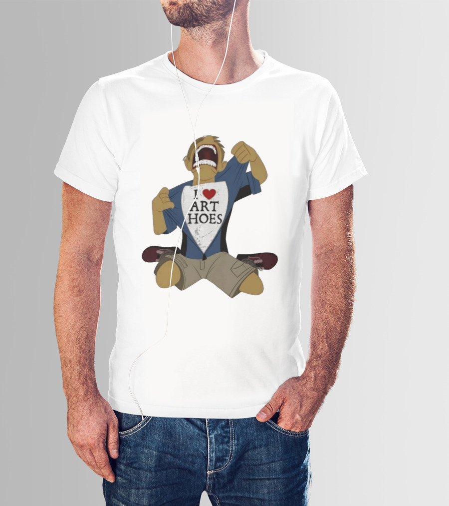 I Love Art Hoes Vintage Cartoon Style Trend T-Shirt