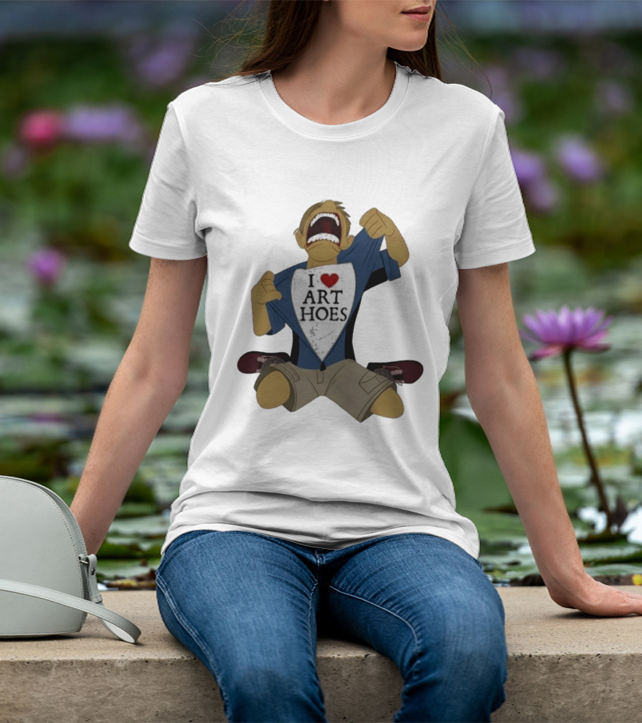 I Love Art Hoes Vintage Cartoon Style Trend T-Shirt