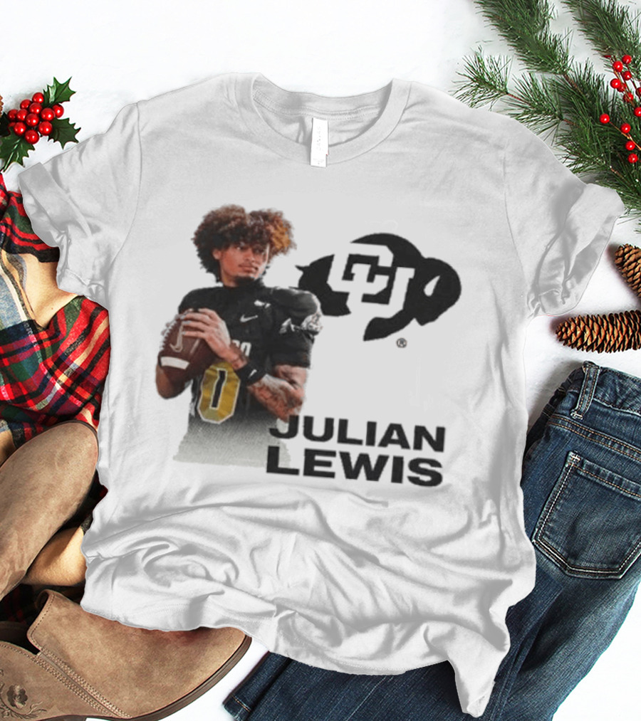 Julian Lewis Colorado Buffaloes CU Football T-Shirt