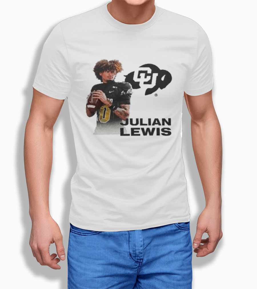 Julian Lewis Colorado Buffaloes CU Football T-Shirt
