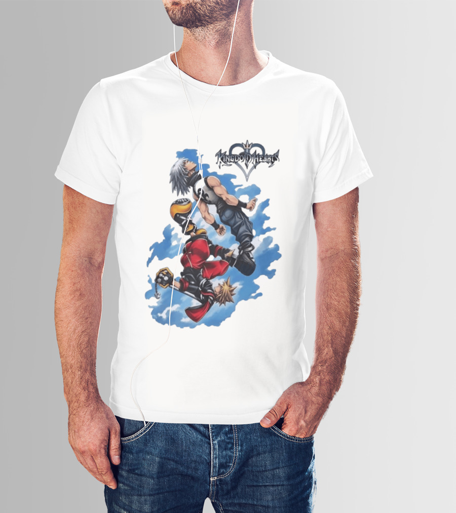 Kingdom Hearts Sora Riku Sky Square Enix T-Shirt